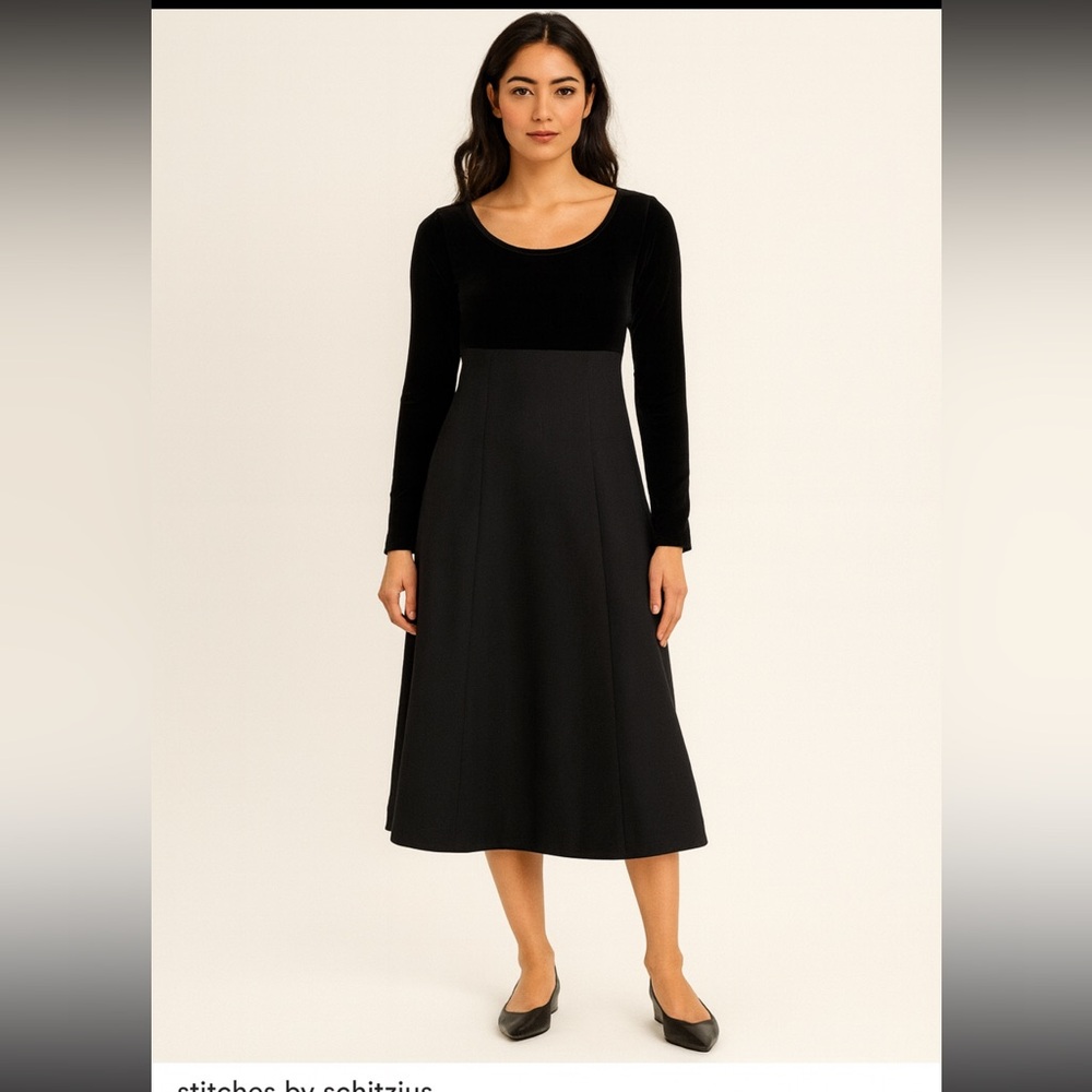 Elegant Black Long Sleeve Dress
